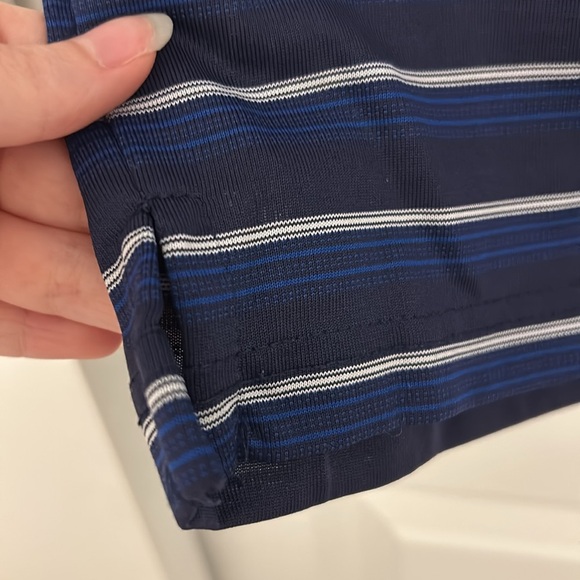 Men’s Palm Beach Golf Performance Blue Polo Button Down Size Medium - Picture 6 of 7